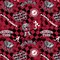 Sykel Enterprises-University of Alabama Cotton Quilting Fabric-Alabama Crimson Tide Check Allover Cotton Fabric Sold by the Yard